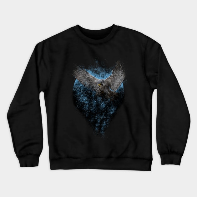 falcon moon Crewneck Sweatshirt by carrillo_art_studios